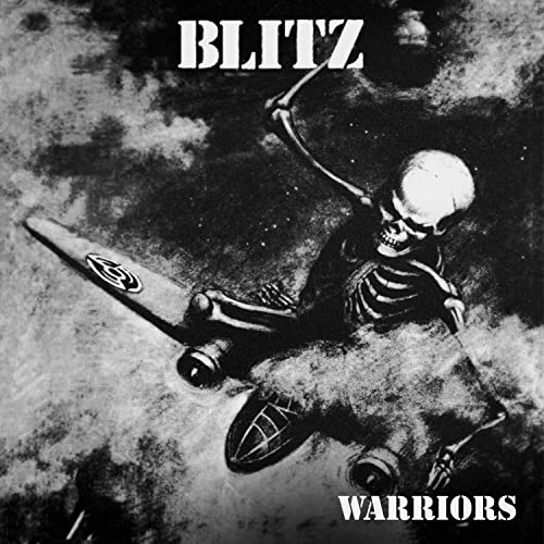 Black and white album cover featuring a skeleton skateboarding.