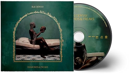 BLK ODYSSY "Diamonds & Freaks" CD packaging with figure in ornate frame.