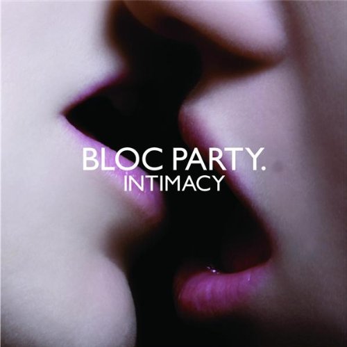 Bloc Party’s “Intimacy” CD cover: close-up of lips with album title.