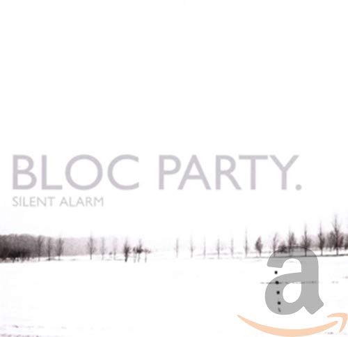 Bloc Party’s “Silent Alarm” CD cover with a snowy landscape and large letter ‘a’.