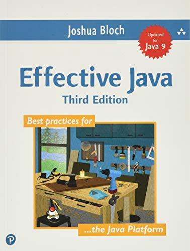 Book cover: "Effective Java" Third Edition by Joshua Bloch, with workshop scene.