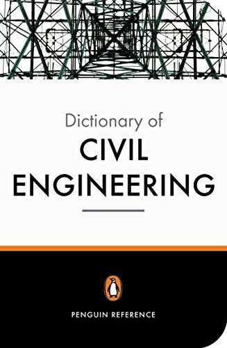 Book cover: "The New Penguin Dictionary of Civil Engineering" with bridge image.