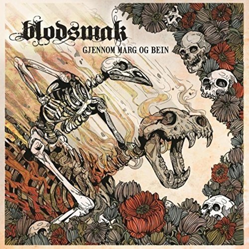 Album cover: skeletons, skulls, and flowers in a vintage, illustrative style.