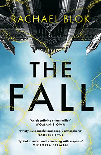 Book cover for "The Fall" with a gothic building and lightning.