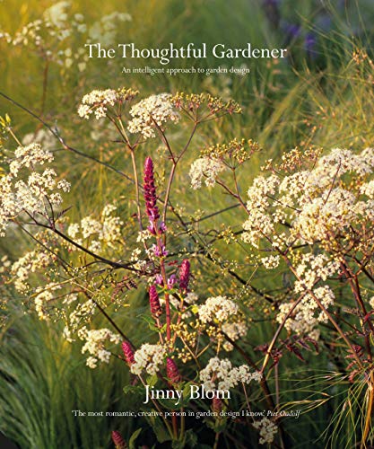 Book cover featuring white wildflowers and purple spikes against a soft green background.