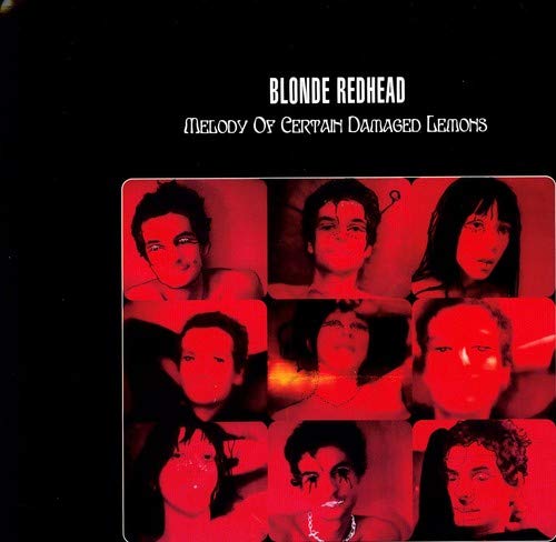 Album cover for Blonde Redhead’s “Melody Of Certain Damaged Lemons” with portraits.