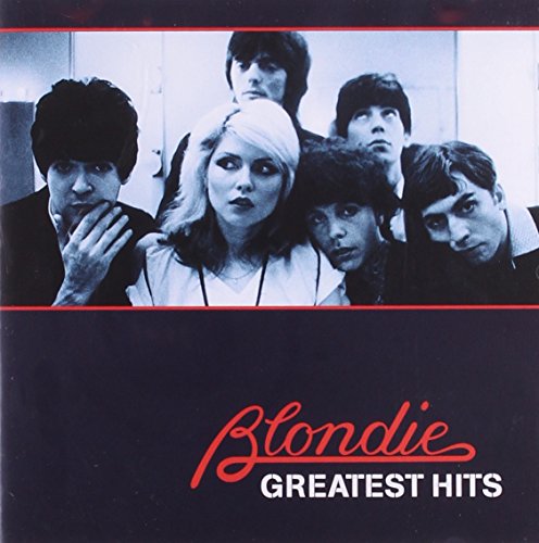 Blondie’s “Greatest Hits” CD cover featuring the band in black and white.