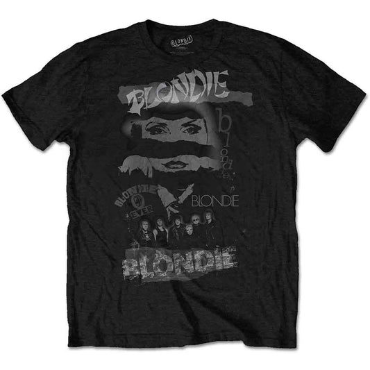 Black Blondie t-shirt with a grayscale graphic of the band and logo.