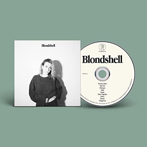 CD case and disc for Blondshell's album, featuring a portrait of the artist.
