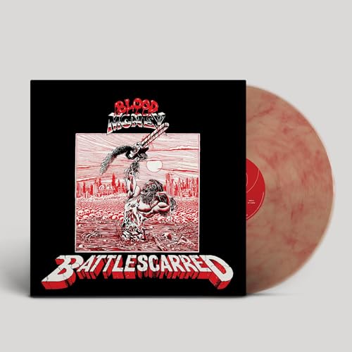 Vinyl record with cover art depicting a violent, illustrated scene.