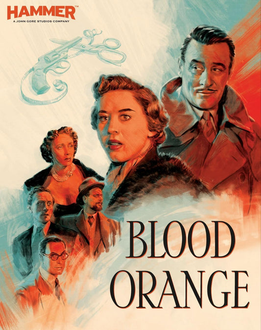 Painted film poster for "Blood Orange" featuring several character portraits.