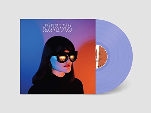 Ghosts On Tape" vinyl record by Blood Red Shoes, transparent blue color.