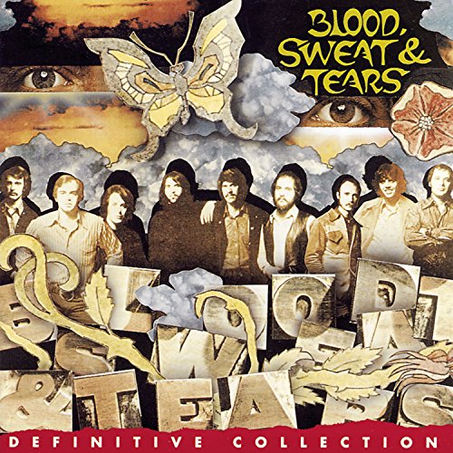 Album cover featuring the band Blood, Sweat & Tears with a butterfly and eyes collage.