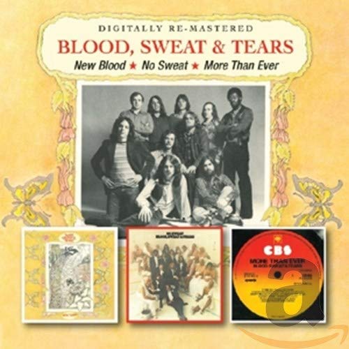 CD cover for Blood, Sweat & Tears featuring a band photo and album art.