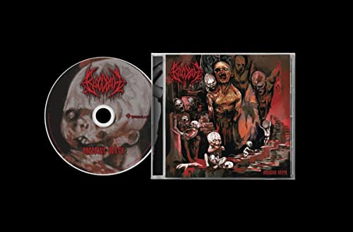 Bloodbath "Breeding Death" CD case and disc with grotesque imagery.