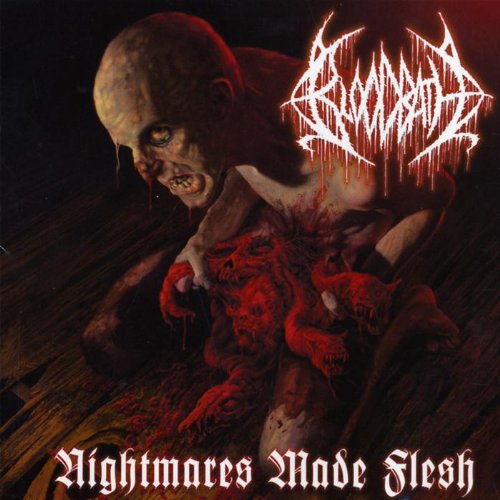 Bloodbath album cover: grotesque, monstrous figure with dripping blood and band logo.