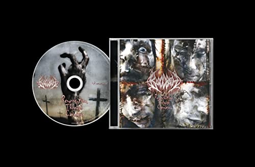 Bloodbath CD case and disc with dark, gruesome imagery and text.