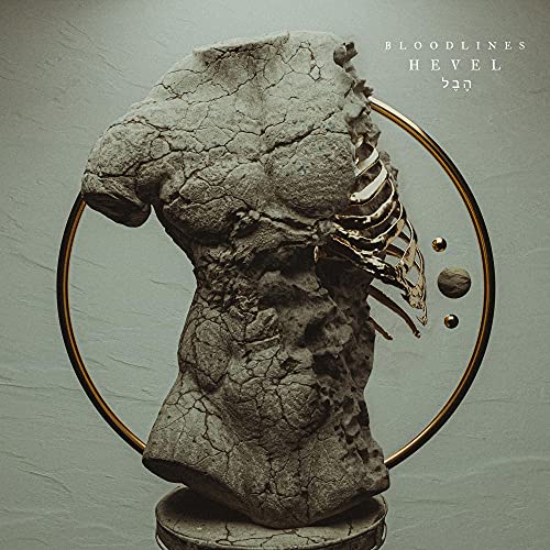 CD cover: fractured stone torso with exposed ribs and gold circle.