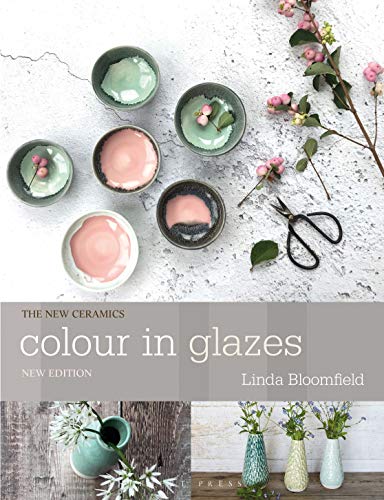 Book cover titled Colour in Glazes featuring ceramic bowls, vases, and floral arrangements.