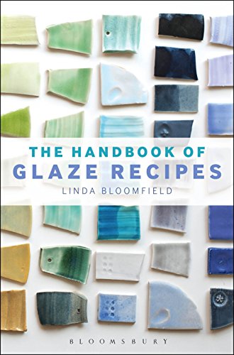 Book cover featuring a grid of colorful ceramic glaze test tiles on white background.