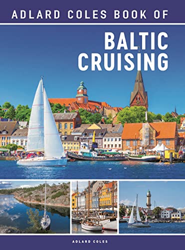 Book cover: sailing scene with coastal town, Baltic Cruising title.