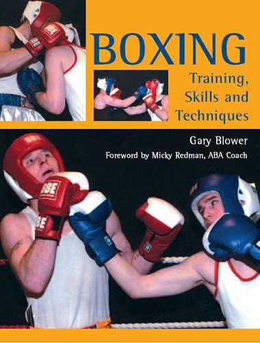 Book cover featuring boxers training, titled “Boxing: Training, Skills and Techniques”.
