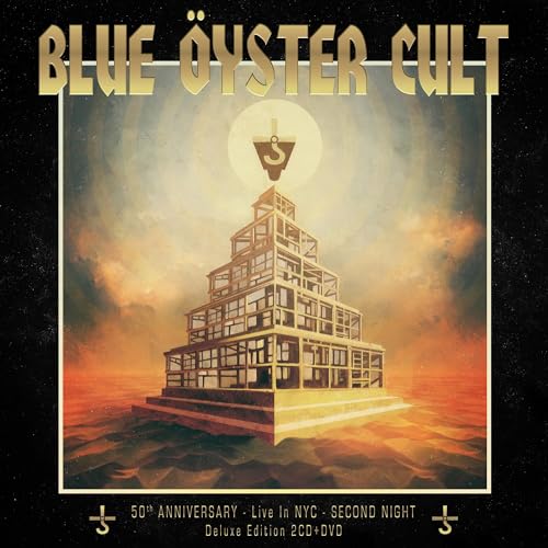 Blue Öyster Cult album cover featuring a golden, tiered tower illustration.