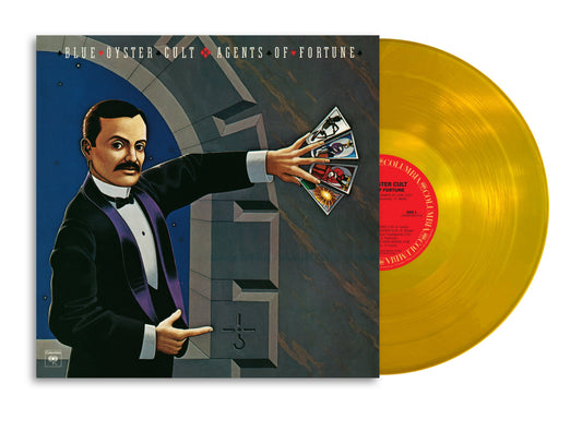 Blue Oyster Cult “Agents of Fortune” vinyl record and cover art.