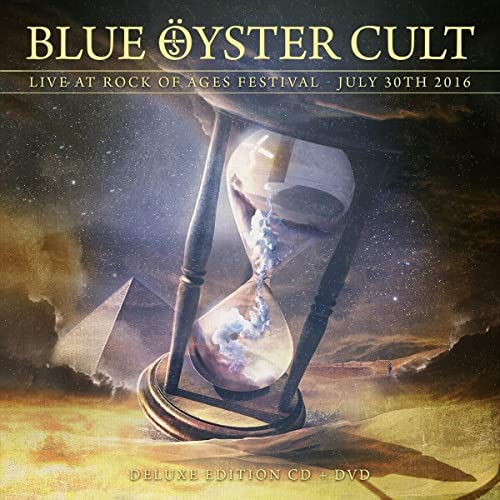Blue Öyster Cult album cover featuring an hourglass and cosmic imagery.