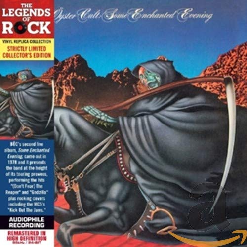 Blue Oyster Cult Some Enchanted Evening album cover featuring a hooded skeleton on horseback.