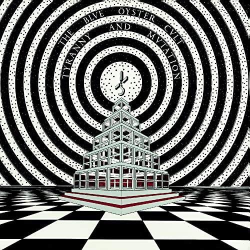 Album cover for Blue Oyster Cult’s “Tyranny & Mutation” with optical illusion art.