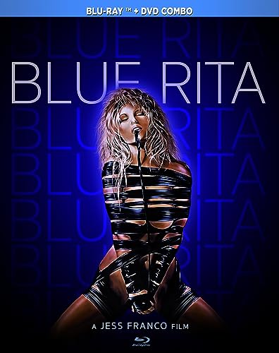 Blue Rita" Blu-ray cover featuring a woman in a suggestive pose.
