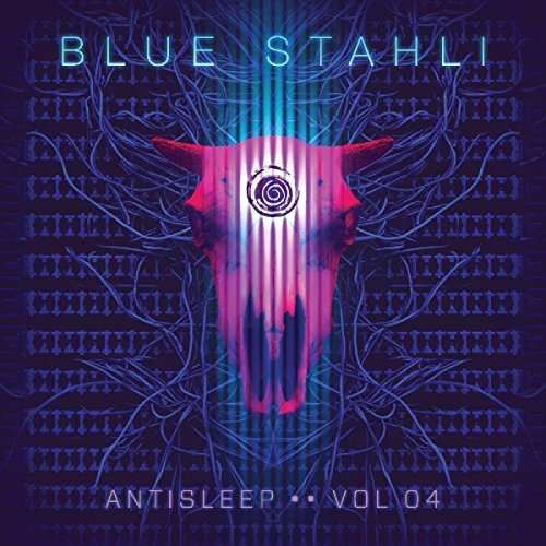 Blue Stahli "Antisleep Vol. 04" CD cover with skull and blue lines.