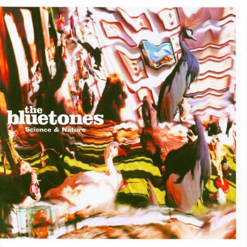 CD cover for The Bluetones’ “Science & Nature” featuring birds and taxidermy.