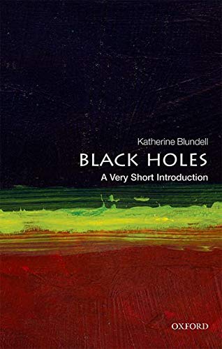 Book cover: “Black Holes” by Katherine Blundell, with abstract art.
