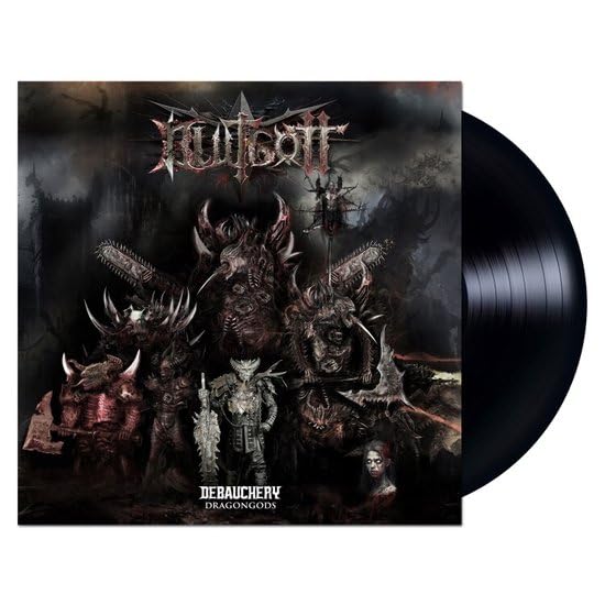 Blutgott - Dragongods" vinyl record with dark fantasy album art.
