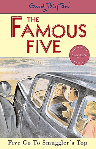 Book cover: "Famous Five" series, children in a vintage car.