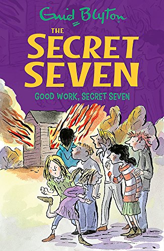Book cover: children watch a burning shed, illustrated style.