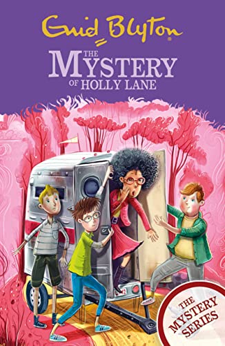 Book cover: children with a camper van in a red, leafy landscape.