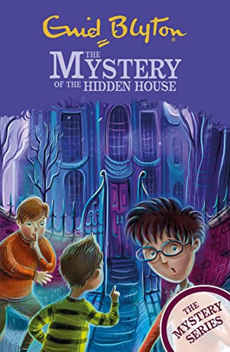 Book cover with children looking at a large, dark house.