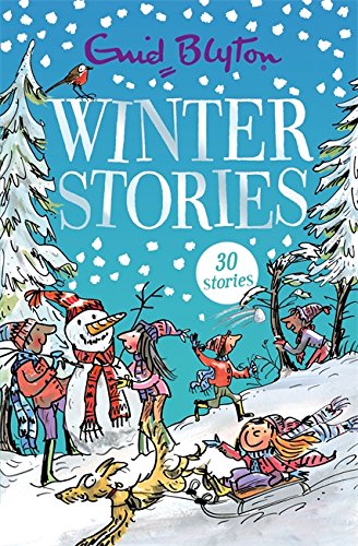 Book cover: "Winter Stories" with children playing in the snow.