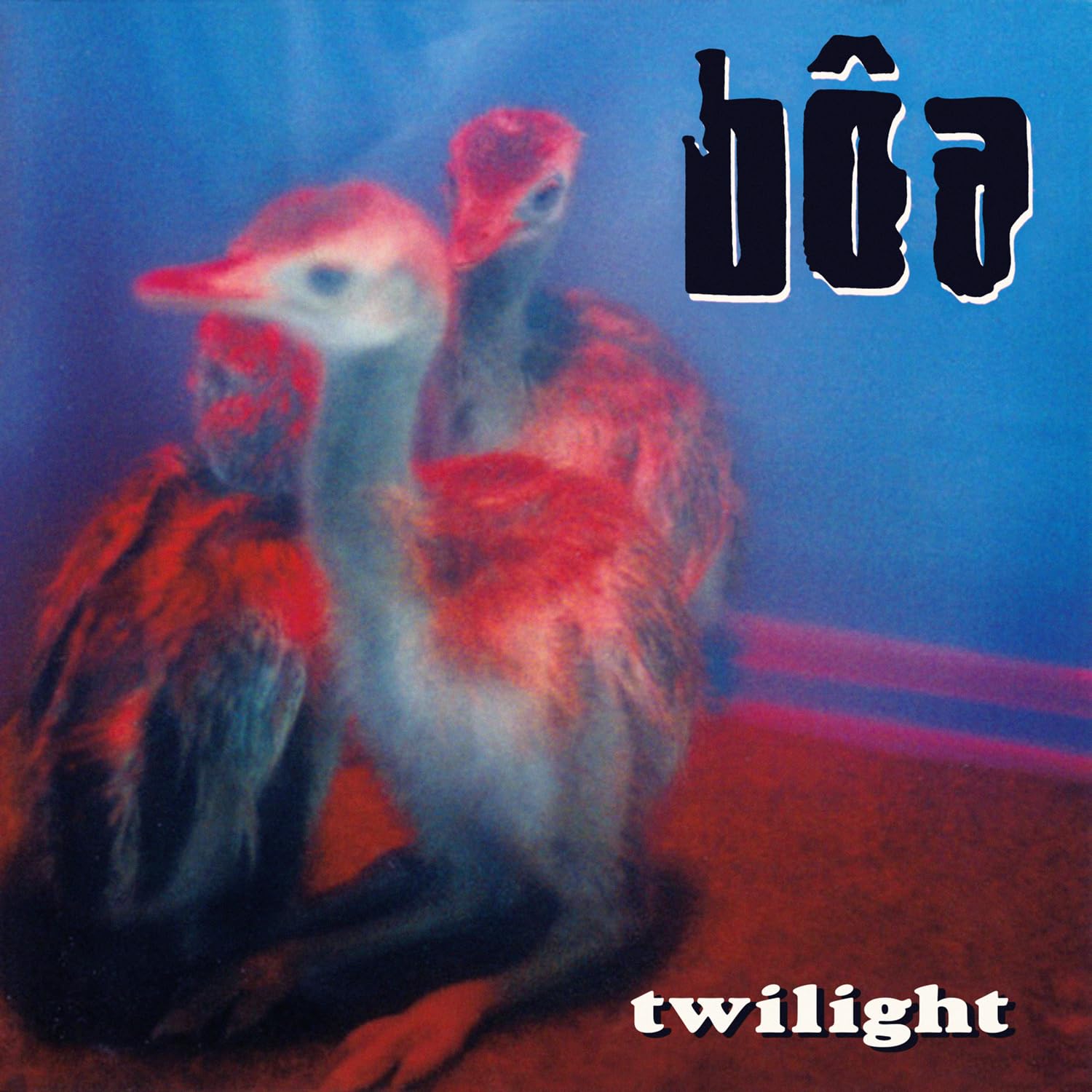 CD cover for Boa’s “Twilight” featuring a blurred image of a bird.
