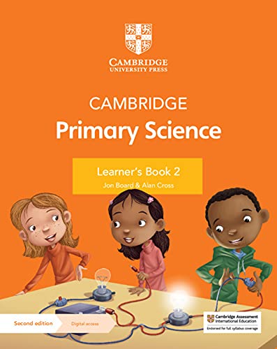 Cambridge Primary Science Learner's Book 2 cover with children and experiments.