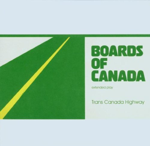 "CD cover with green road graphic and 'Boards Of Canada' text on light background."