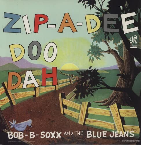 Colorful album cover for Zip-A-Dee-Doo-Dah featuring a landscape with a tree and fence.