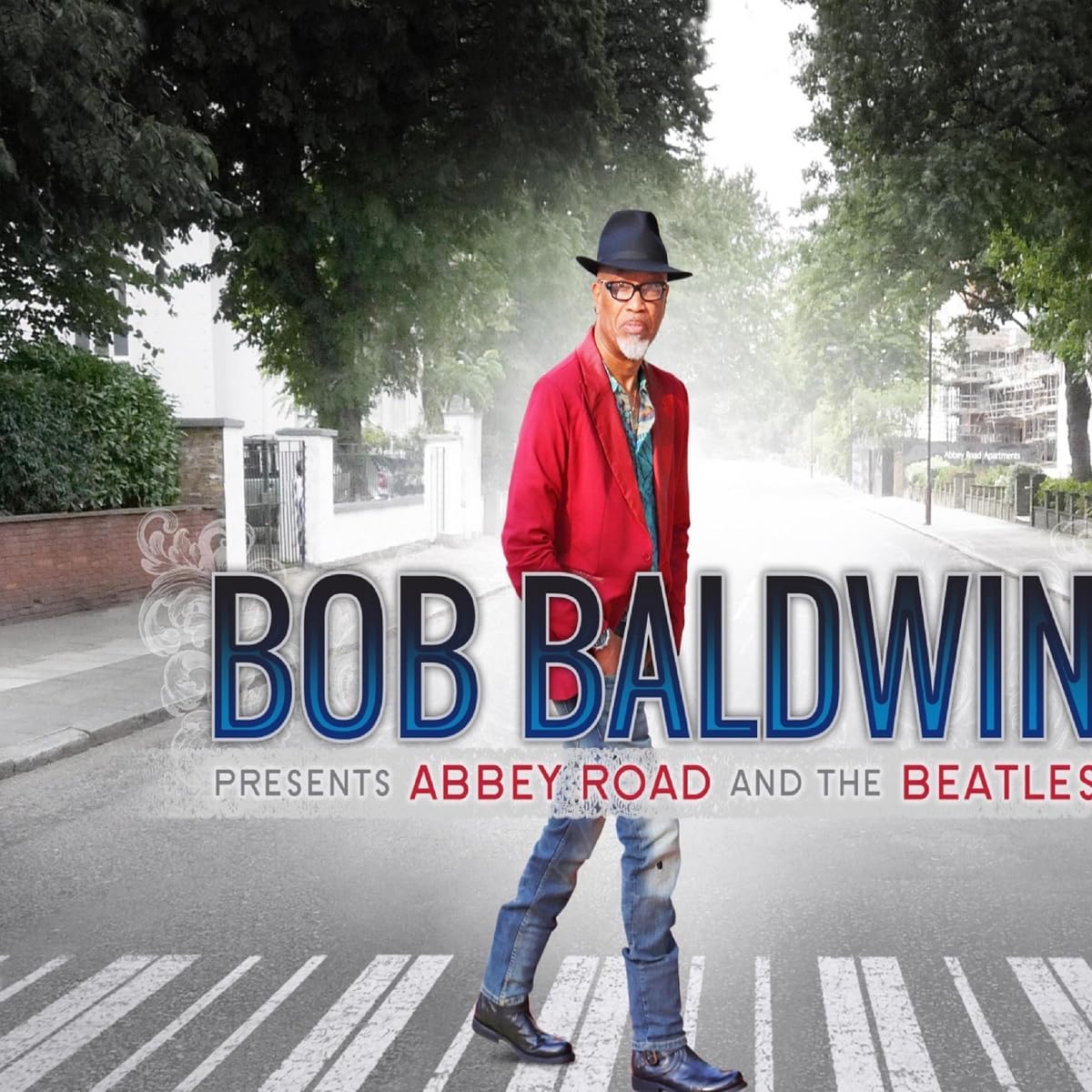 Bob Baldwin album cover featuring a man on Abbey Road.