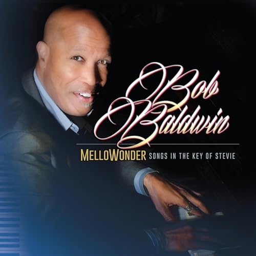 Bob Baldwin album cover featuring a portrait of the artist at a piano.