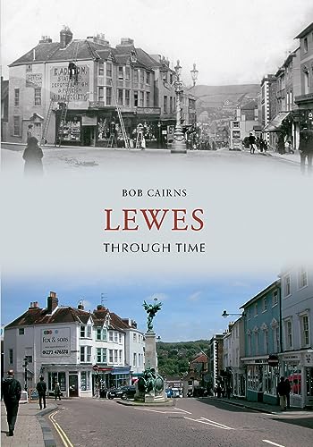 Book cover: historic and modern street scenes of Lewes, Sussex.