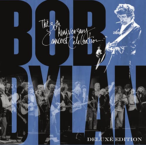 Bob Dylan 30th Anniversary Concert Celebration CD cover with musicians.