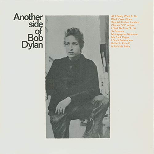 Bob Dylan album cover, “Another Side of Bob Dylan”, featuring a portrait.